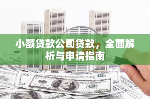 肇庆小额贷款公司贷款，全面解析与申请指南