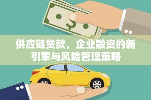 肇庆供应链贷款，企业融资的新引擎与风险管理策略