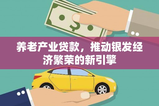 肇庆养老产业贷款，推动银发经济繁荣的新引擎