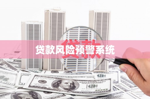 肇庆贷款风险预警系统
